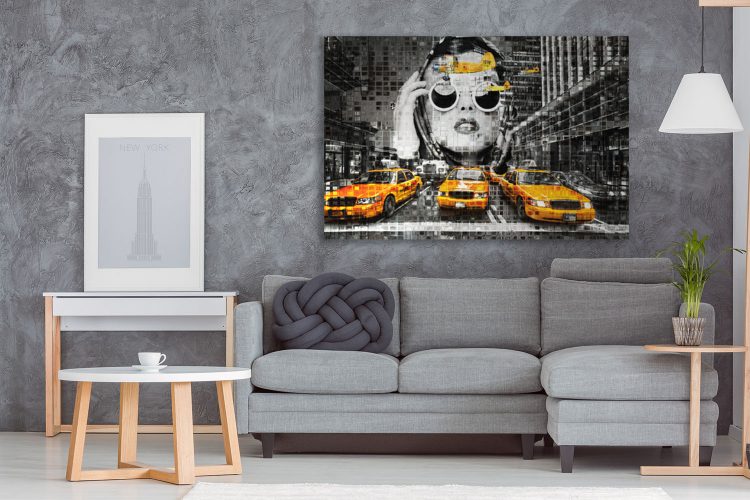 Aluminium schilderij “BAS 4Dreams – New York Girl” van Mondiart