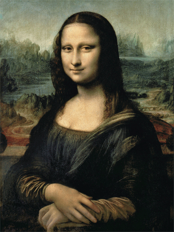Aluminium schilderij “Mona Lisa” van Mondiart