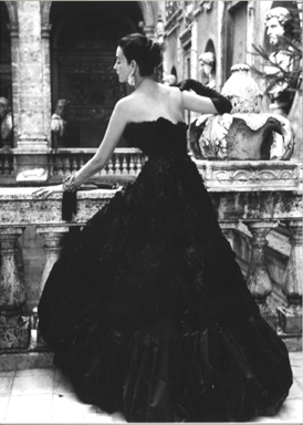 Black evening dress, Roma
