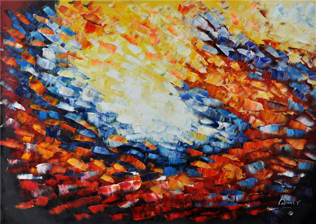 abstract palet schilderij MDJ-2526