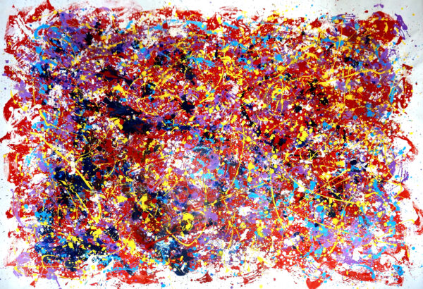36543 Redness schilderij abstract kunstwerk EA-RED