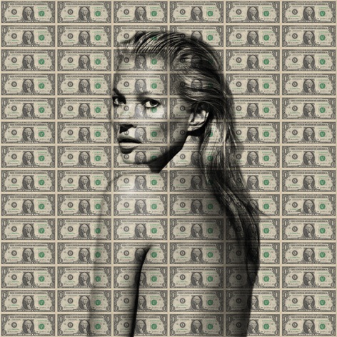 Dollars Kate alu art kunstwerk
