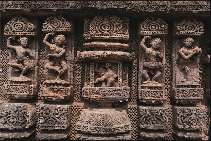 Aluminium schilderij ''Odisha temple'' van MondiArt