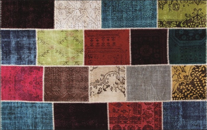 Design karpet Patchwork van MondiArt Lapwerk MA-KAR161
