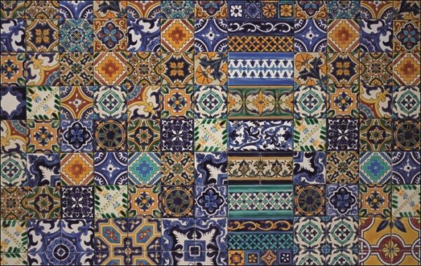 Design karpet Tiles van MondiArt Diversiteit MA-KAR159