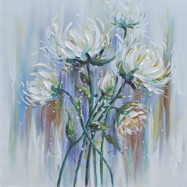 Schilderij White Flower Delight Witte Bloemen GS-P0097