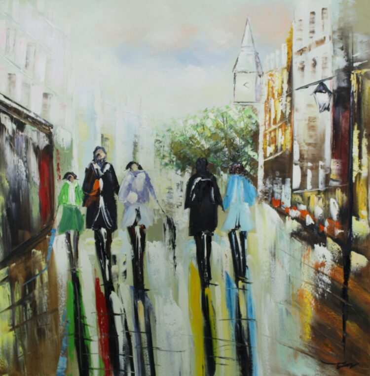 Schilderij “City Stroll”