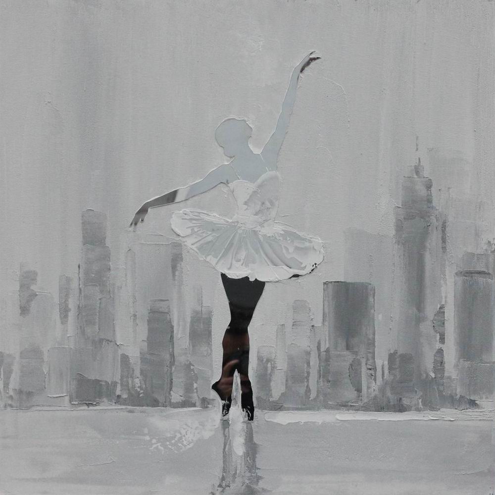 Schilderij Gracious Town Ballerina Danseres Ballet GS-Y7412
