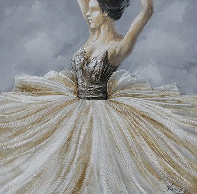 Schilderij La Ballerina Danseres Ballet GS-Y7219