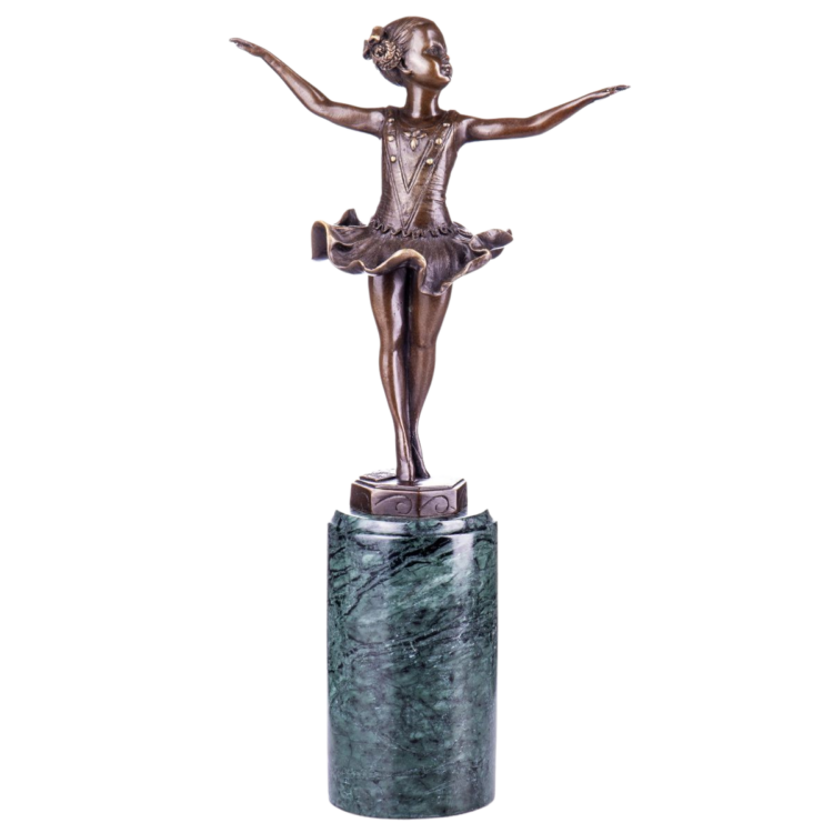 Bronzen beeld “Cute Ballerina”