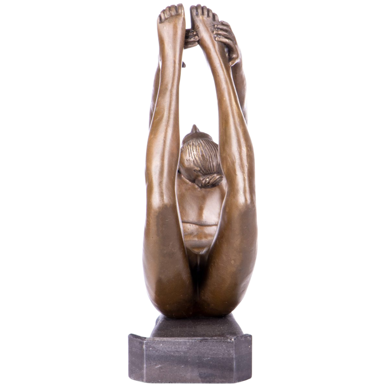 Bronzen beeld Dhanurasana Vrouw Yoga MH-YB510 2