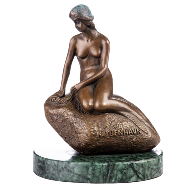 Bronzen beeld Princess of the Sea Zeemeermin Vrouw MH-YB432