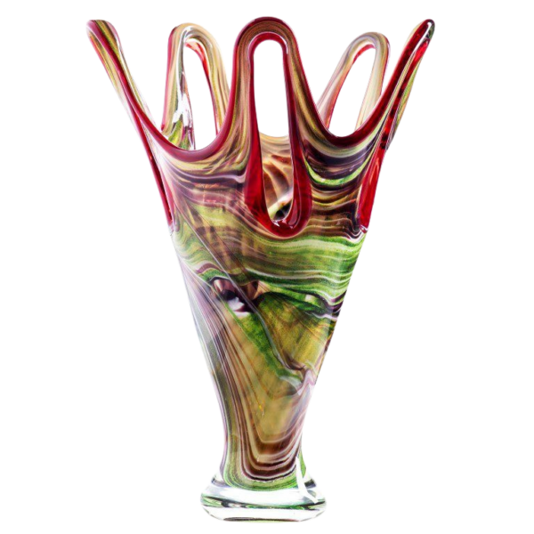 Glazen beeld Mylah Kleurrijke Vaas MH-GL327