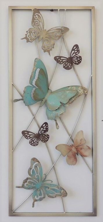 Metalen wanddecoratie Butterfly Family Vlinders GS-A14