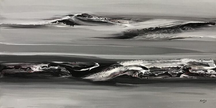 Schilderij“Abstract Waves II”