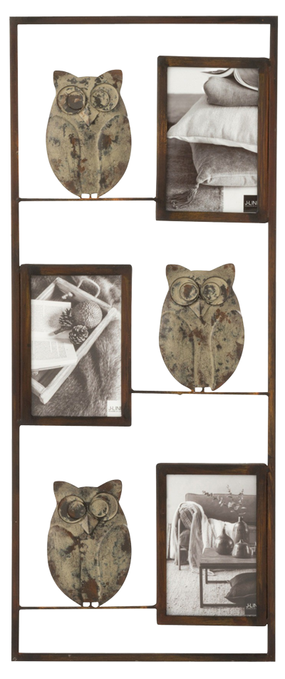 Metalen wanddecoratie Memories next to Owls Foto Uil JO-7674