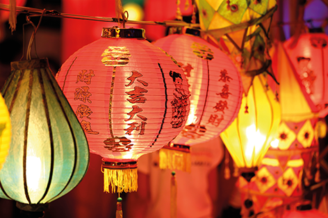 Chinese lantern Lantaarns Close-up China